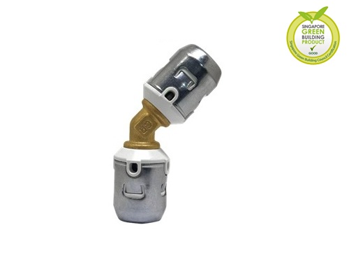 PEX Push-fit 45 degree <br> (Type F6)